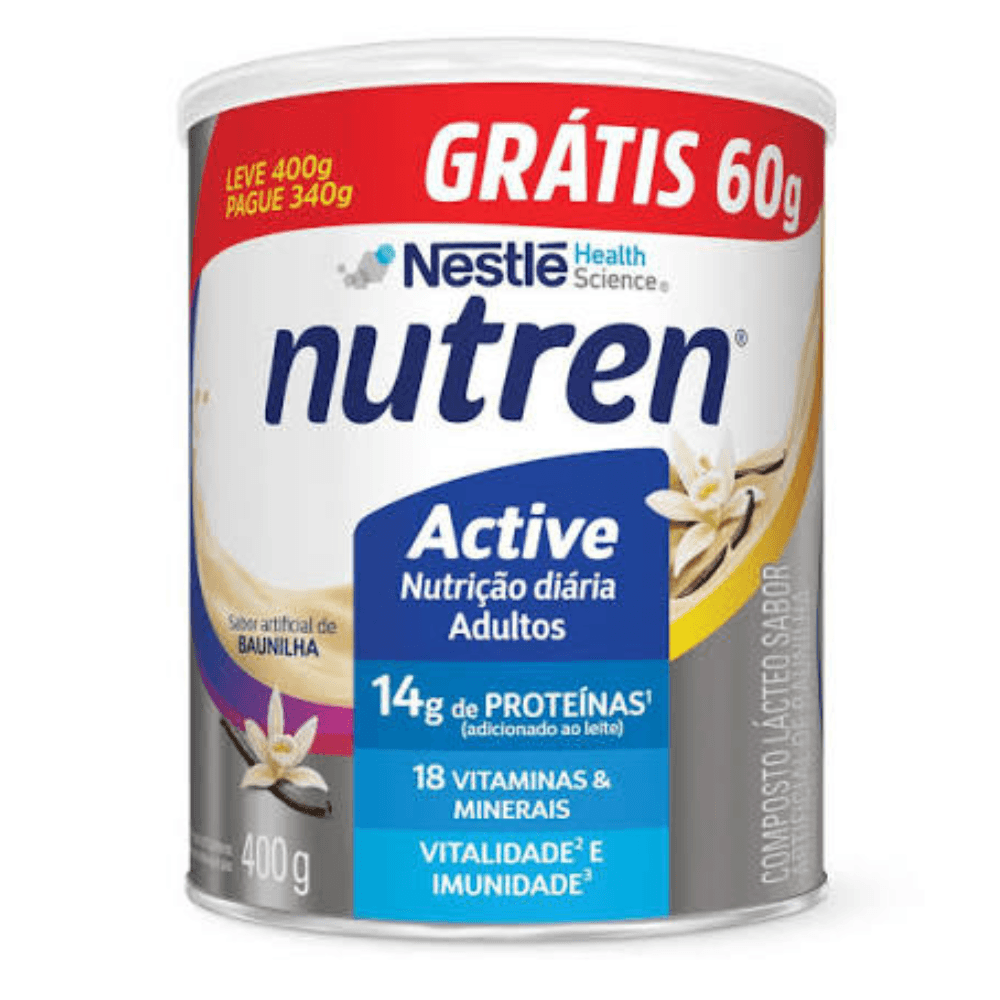 Nutren Active Baunilha Nestlé Lata 400g